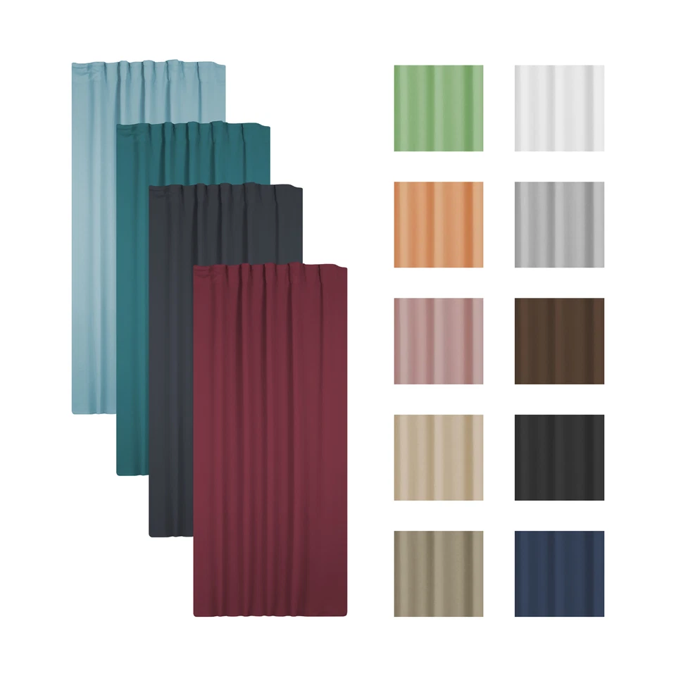 Blackout curtain curling ribbon curtain opaque curtain opaque - Image 1 of 4