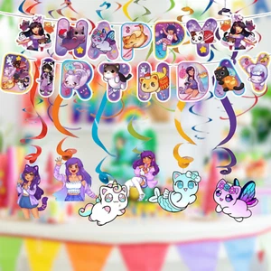Aphmau BANNER forniture festa compleanno bomboniera centrotavola decorazione evento tema - Foto 1 di 52