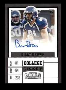 2017 CHRONICLES BILLY BROWN 259 CONTENDERS ROOKIE TICKET AUTOGRAPH SHEPHERD RAMS - Picture 1 of 2