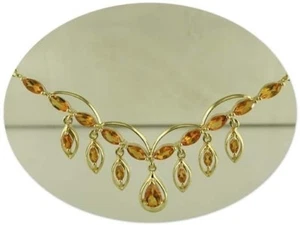 JDL CITRINE 18" NECKLACE NEW - Picture 1 of 1