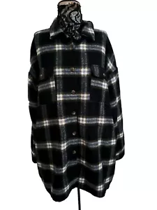 Noisy May Flannel Womens Shacket Size Large - Picture 1 of 6