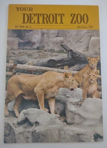 Your Detroit Zoo Volumen XXIV No. 2 de noviembre de 1970 - Imagen 1 de 3