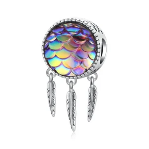 BAMOER European s925 Sterling Silver DIY Charm Fancy dream catcher For Bracelet - Picture 1 of 11