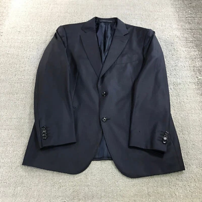 Chaqueta Blazer de Lana Pal Zileri IT54 Azul Marino 2 Botones Abrigo Deportivo Hecho en Italia Foto 1 de 4
