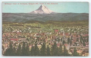 Postkarte Vogelperspektive von Portland Oregon Mt Hood in der Ferne - Bild 1 von 2