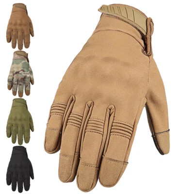 Тактические перчатки с сенсорным экраном мужские военные армейские для стрельбы на велосипеде гоночные спортивные перчатки - Изображение 1 из 4