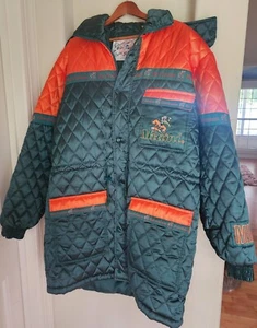 Conic Miami Hurricanes Throwback Trench Coat Parka Burgess Owens Sign Autograph - Picture 1 of 7