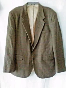 Branford & Taylor Uomo 48R? Blazer 2 bottoni marrone grigio talpa cappotto sportivo Louries - Foto 1 di 9