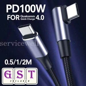 5A USB Type C To USB-C QC4.0 100W PD Quick Charge Cable Fast Charging Data Sync - Picture 1 of 16