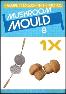 MOLDE DE METAL PARA CHAMPIÑONES ORESHKI DULCES RUSOS + RECETA EN INGLÉS - Imagen 1 de 5