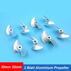 2 Blatt Aluminium Propeller Schiffsschraube 30mm-40mm Für RC Boot Modell - Bild 1 von 8