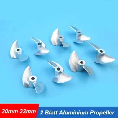 2 Blatt Aluminium Propeller Schiffsschraube 30mm-40mm Für RC Boot Modell - Bild 1 von 4