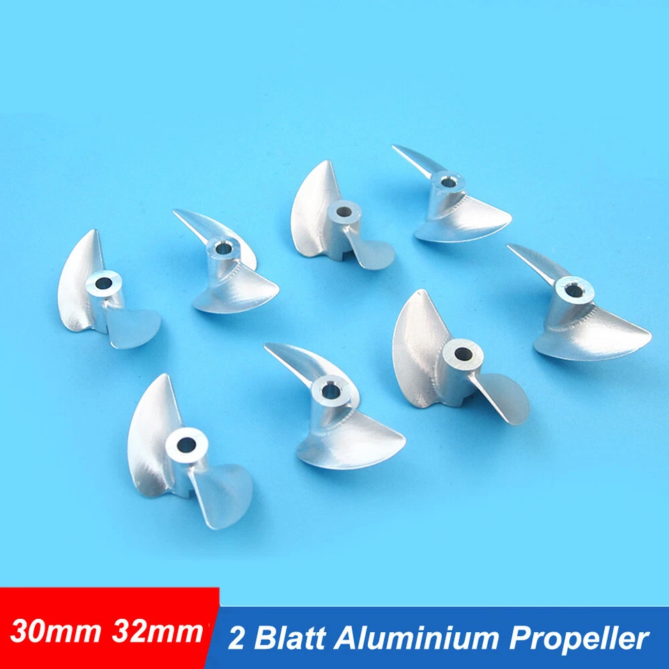 2 Blatt Aluminium Propeller Schiffsschraube 30mm-40mm Für RC Boot Modell - Bild 1 von 4