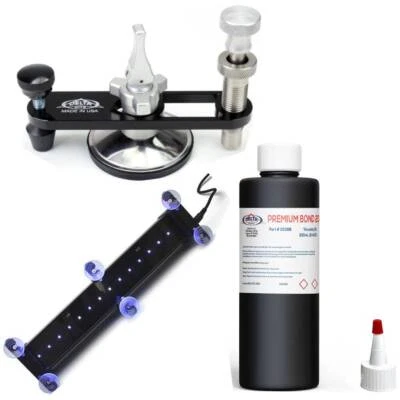  Windshield Repair Bridge B-150 Elite XL LED Curing Light Premium Bond 20 combo  - Image 1 of 4