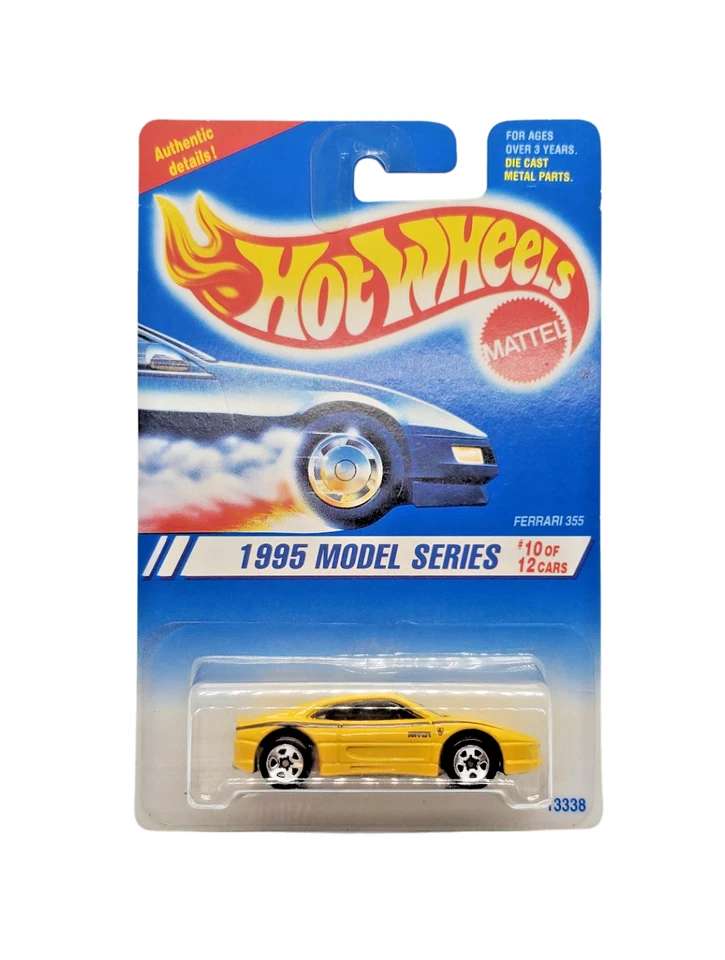 Hot Wheels Ferrari 355 Yellow Sp3 Variation 1995 Model Series #10 of 12