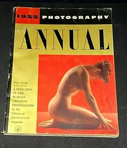 "1955 PHOTOGRAPHY ANNUAL" Soft Cover Book B&W and Color (Large Size) - Picture 1 of 12