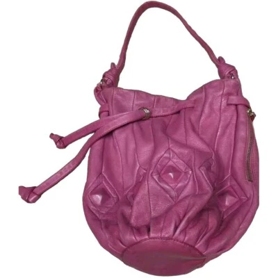 Bolso de Transporte Vintage Elliot Lucca ROSA AÑOS 80 Cuero Grano Guijarro Años 80 De Colección Foto 1 de 4