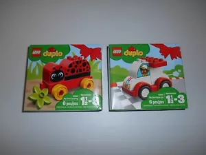 Nuevo Sellado LEGO Duplo 10859 y 10860 My First Ladybug My First Race Car Juego de 2 Juguetes - Imagen 1 de 11