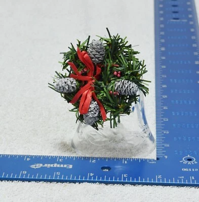 Adorno campana de vidrio Mikasa 3,5 pulgadas Mini corona Foto 1 de 4