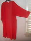 NWT LuLaRoe ~ Art to Wear ~ Amazing Red Sheer Cover Up Kimono Duster ~ L