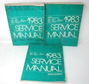 1983 DODGE RAMPAGE 400 ARIES CHRYSLER LEBARON NEW YORKER FACTORY SERVICE MANUALS - Foto 1 di 4