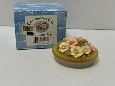 DE COLECCIÓN OUR AMERICA HERMOSO PENSAMIENTO ESMERILADO TOPPER ROSA AMARILLO NUEVO Foto 1 de 4