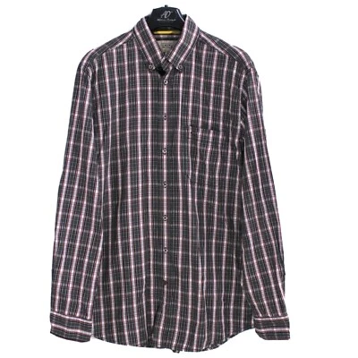 CAMEL ACTIVE Men's Shirt Size M Regular Fit Grey Striped Cotton ma3476 - Image 1 of 4