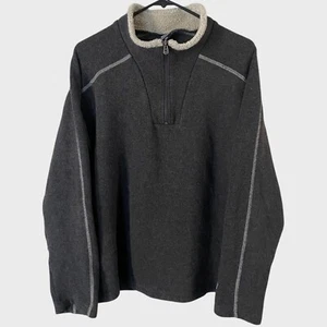 Kuhl Europa Alfpaca Fleece 1/4 Zip Pullover Gray Men's Size XXL Hiking Outdoors - Picture 1 of 12