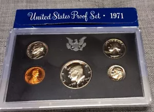 1971 United States Proof Set With Box - U.S. Coins Proof Set - Picture 1 of 1
