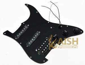 Golpeador de guitarra ST HSS negro precableado cargado para Squier Import Stratocaster - Imagen 1 de 5
