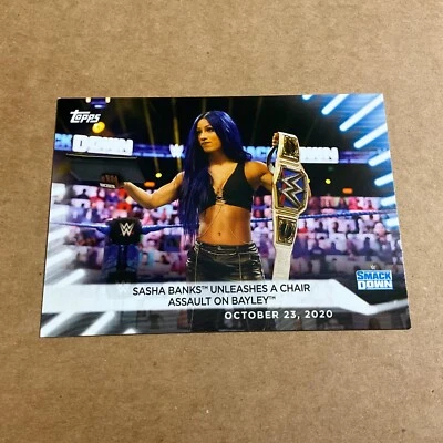 2021 Topps WWE Women's Division - #85 Sasha Banks - Image 1 of 2