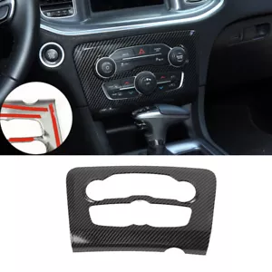 Carbon Fiber Center Air Condition Switch Panel Cover Trim for Dodge Charger 15+ - Picture 1 of 6