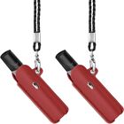 2PCS PU Leather Holder for Pencil Red Pen Protector Holder