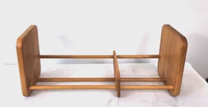 Vtg Napa Valley Wooden Adjustable Shelf Media Storage Display Rack CD DVD - Picture 1 of 5