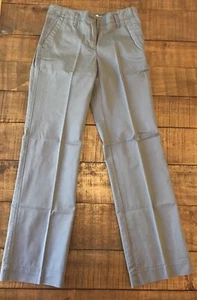 Nuevo con etiquetas Pantalones de sarga clásicos para mujer J.CREW ajuste original gris chino 0 25 pequeños - Imagen 1 de 9