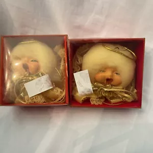 Vintage singing baby cherub angels Lot 2 Ornaments! - Picture 1 of 3