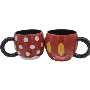 Disney Store Mickey und Minnie Mouse Keramik Tasse Set - Bild 1 von 8