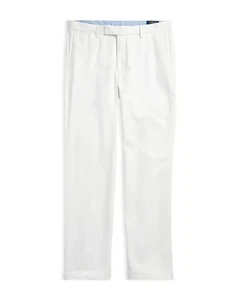 Polo Ralph Lauren Uomo Pantalone Elasticizzato Vestibilità Dritta Bianco Tg 38W 30L - Foto 1 di 4