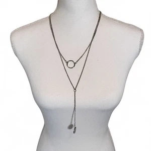 Silberfarbene Kette Halskette Minimalistisch Lagenlook - Bild 1 von 9