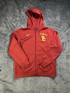 Nike Therma-Fit NCAA USC Trojans Felpa con Cappuccio e Zip Completa Taglia Uomo Large A - Foto 1 di 7