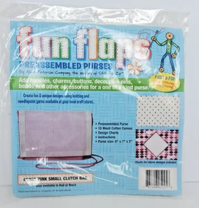 2005 Alice Peterson Co. Fun Flaps vormontiertes Handtasche Nadelspitzen-Set #5025 pink - Bild 1 von 4