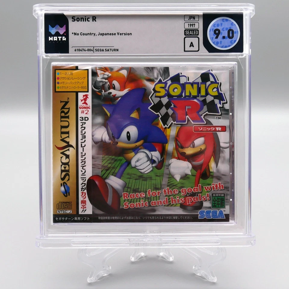 [ SAT ] SONIC R - WATA GRADED 9.0 A SEALED - Sega Saturn JAPAN - Racing - Image 1 of 3