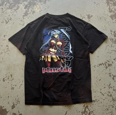 RARE VTG PLASTIK ANIME 90S SHIRT MEN'S Large DOUBLE SIDED Foto 1 de 4