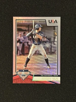 2019 Panini USA Baseball Stars & Stripes Anthony Volpe HOLO FOIL 99/99. - Image 1 of 2