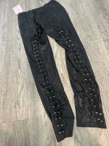 BRAND NEW LEGGINGS BLACK SOFT SEXY WOMEN L LARGE - Picture 1 of 2