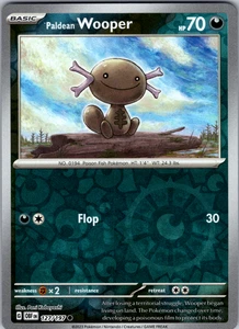 Paldean Wooper Reverse Holo 127/197 SV03: Obsidian Flames Common - NM - Picture 1 of 2