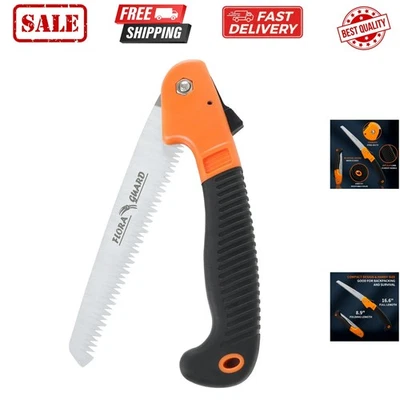 Serra manual dobrável de 7,7 polegadas, serra de poda com dentes de barbear de corte triplo para madeira C... - Imagem 1 de 4