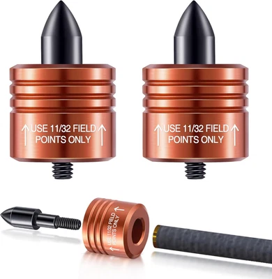 Paquete de 2 cabezas de desacoplamiento de perno de ballesta, punta de liberación de flecha de ballesta de punto de desacoplamiento  Foto 1 de 4