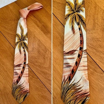 Corbata vintage de palmera Palm Island of Miami años 50 Foto 1 de 4