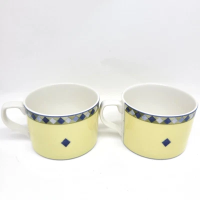 Royal Doulton Carmina Set Of 2 Flat Coffee Cups VGC - Image 1 of 4